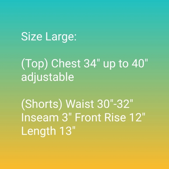 Bralette Shorts Set Bra Boutique NEW Summer Swim - Picture 7 of 11